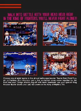 The King of Fighters '94 box cover back